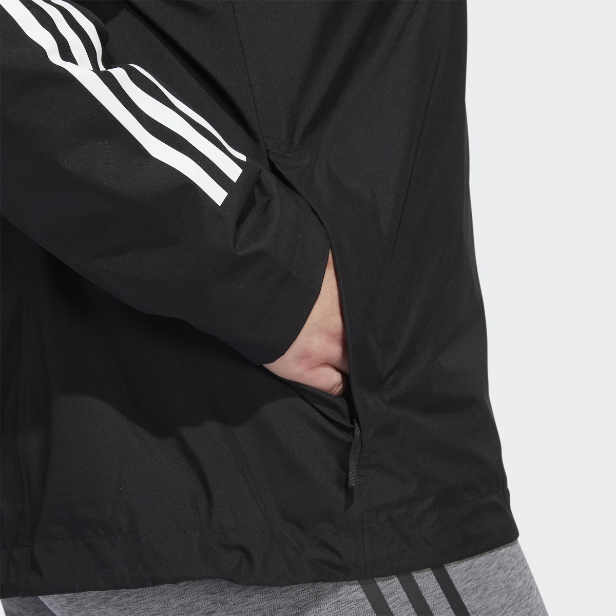 Adidas BSC 3-Stripes RAIN.RDY Jacket (Plus Size). 8