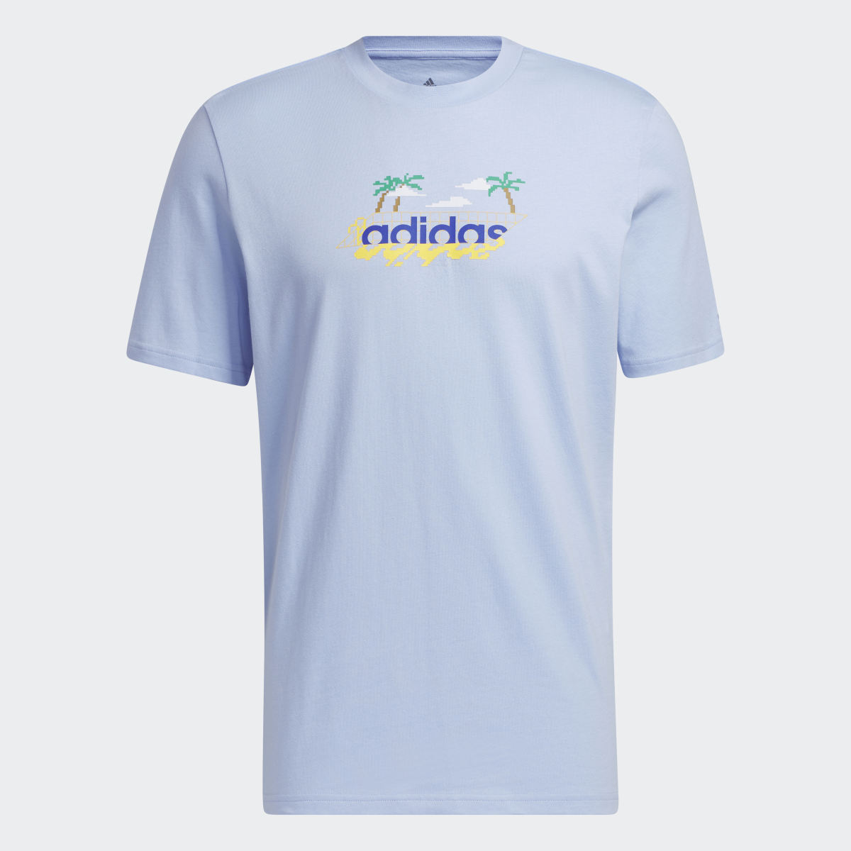 Adidas Linear Beach-Bit Short Sleeve Graphic Tee. 5