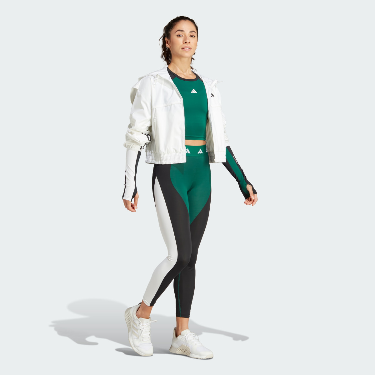 Adidas Techfit AEROREADY Colorblock Long-Sleeve Top. 6