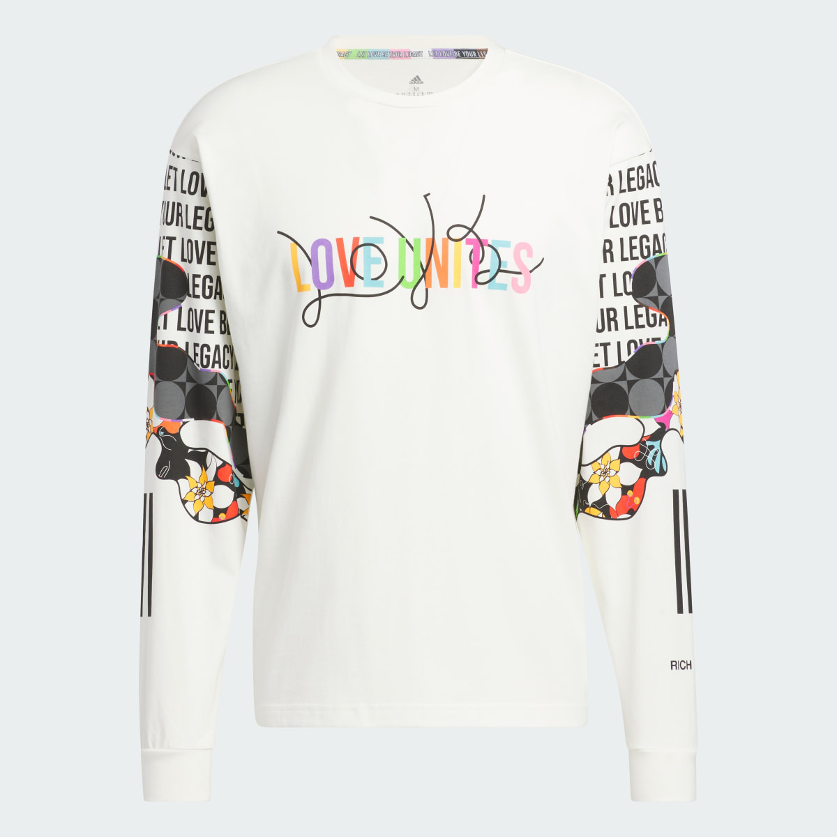 Adidas Long Sleeve Graphic Pride Tee. 4