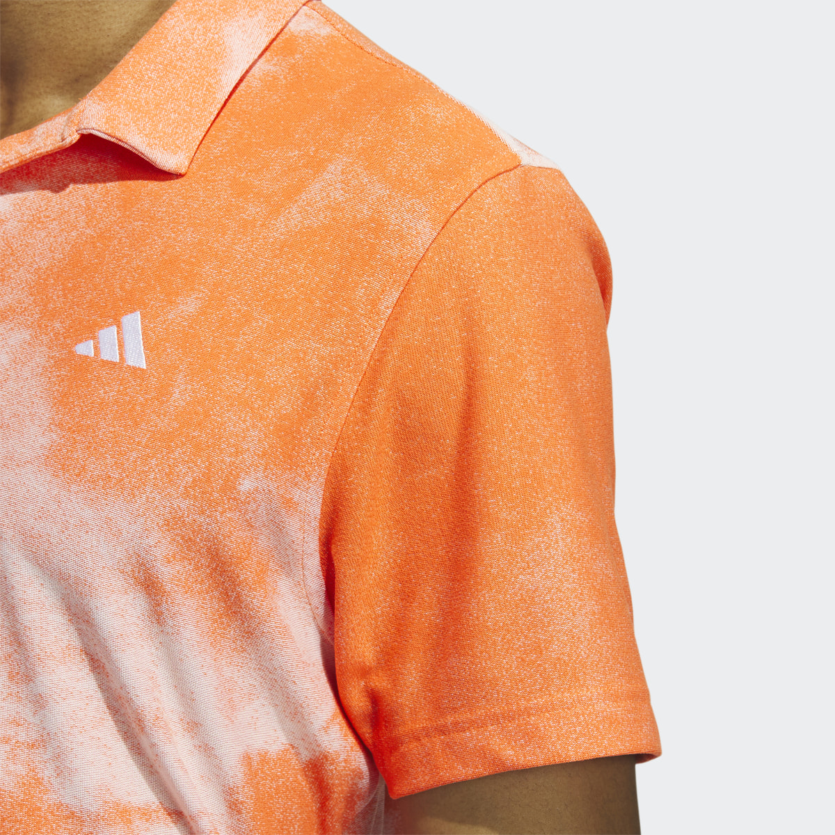Adidas Made To Be Remade No-Button Jacquard Golf Shirt. 6