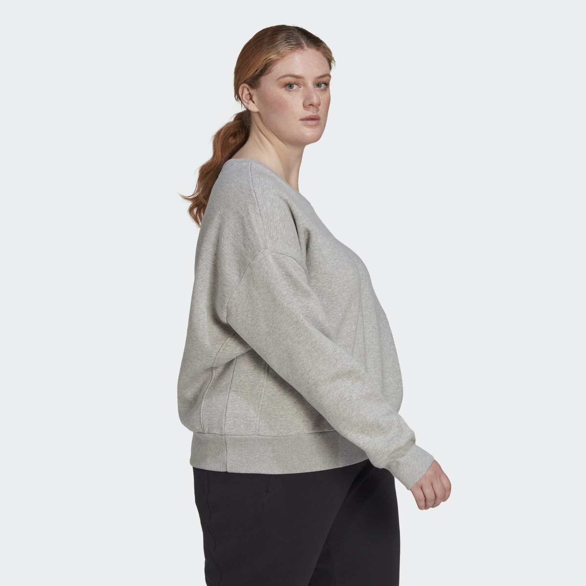 Adidas ALL SZN Fleece Sweatshirt (Plus Size). 4