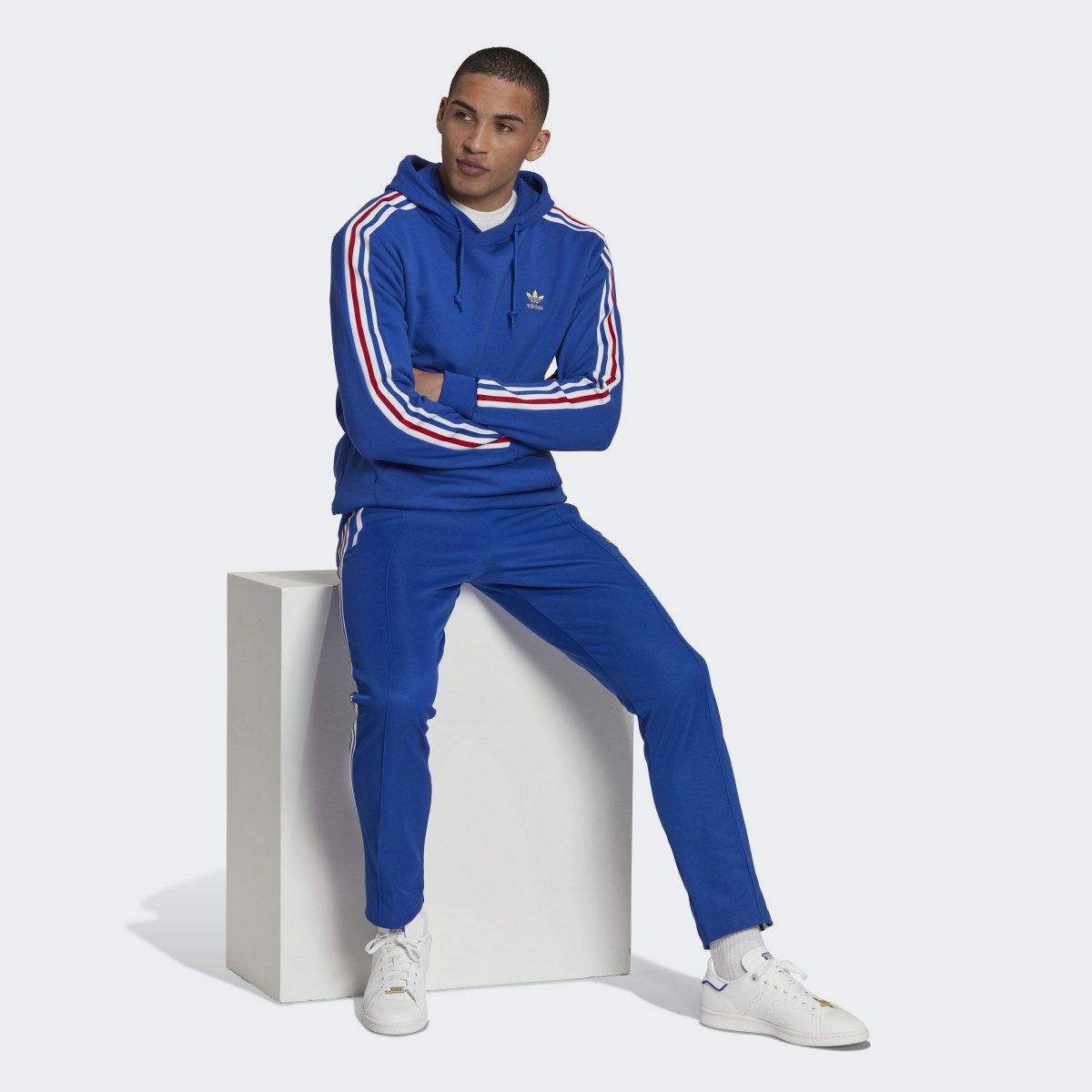 Adidas Camisola com Capuz 3-Stripes. 4