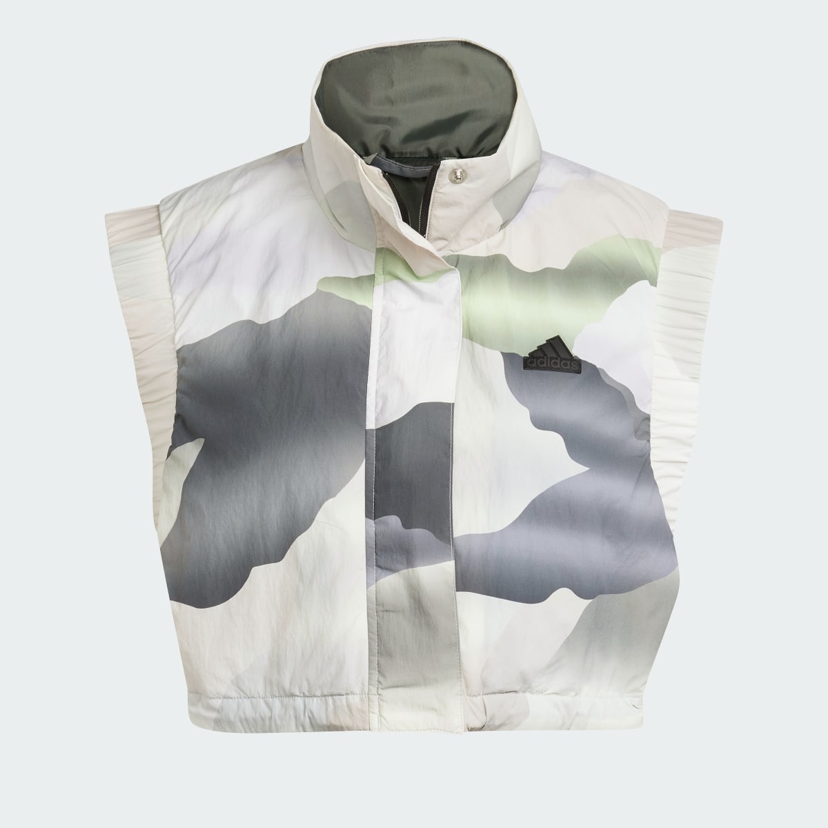 Adidas City Escape Camo Print Crop Vest. 5