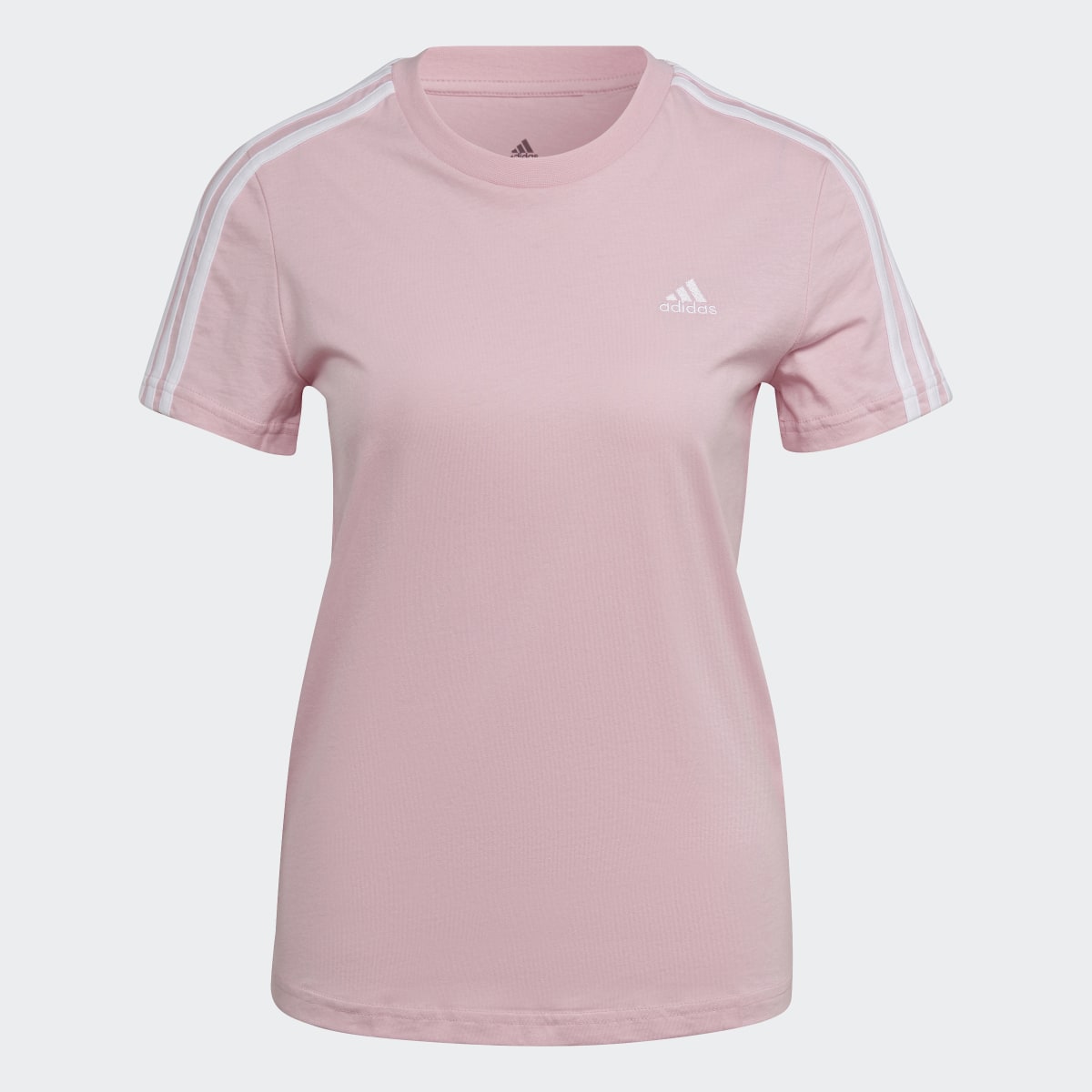 Adidas LOUNGEWEAR Essentials Slim 3-Streifen T-Shirt. 5