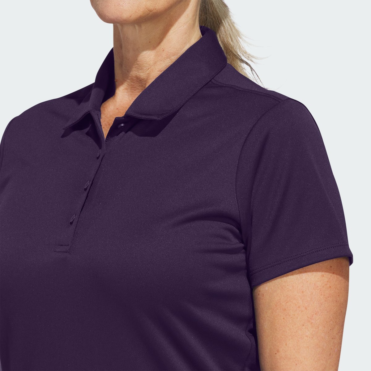 Adidas Women's Solid Performance Short Sleeve Polo Shirt. 6