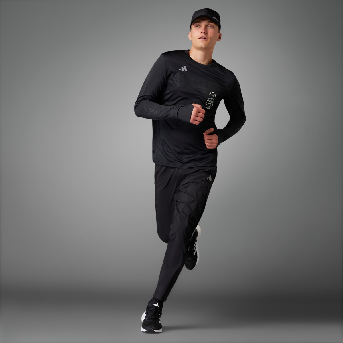 Adidas Global Running Long Sleeve T-Shirt. 10