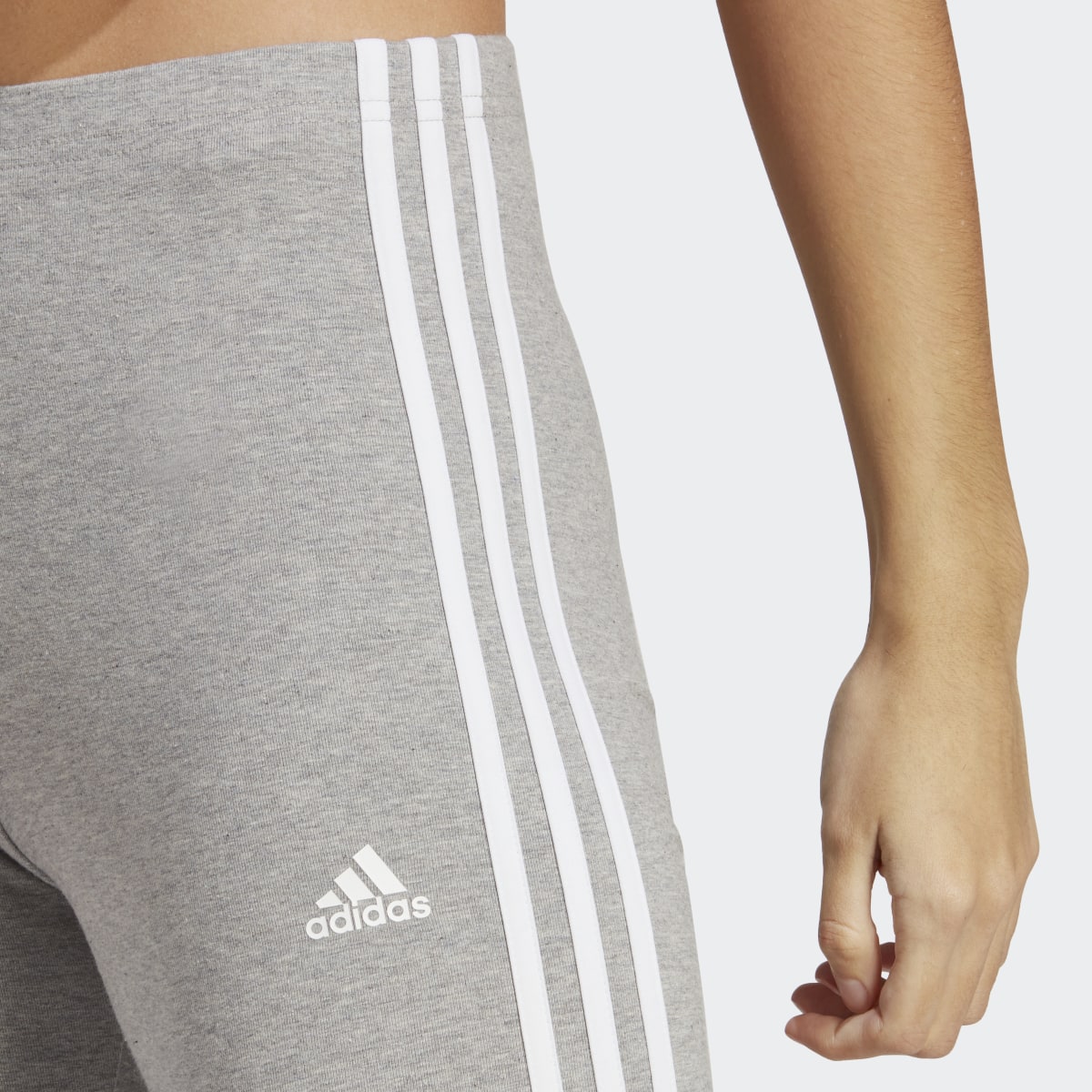 Adidas Essentials 3-Stripes High-Waisted Single Jersey Tayt. 5