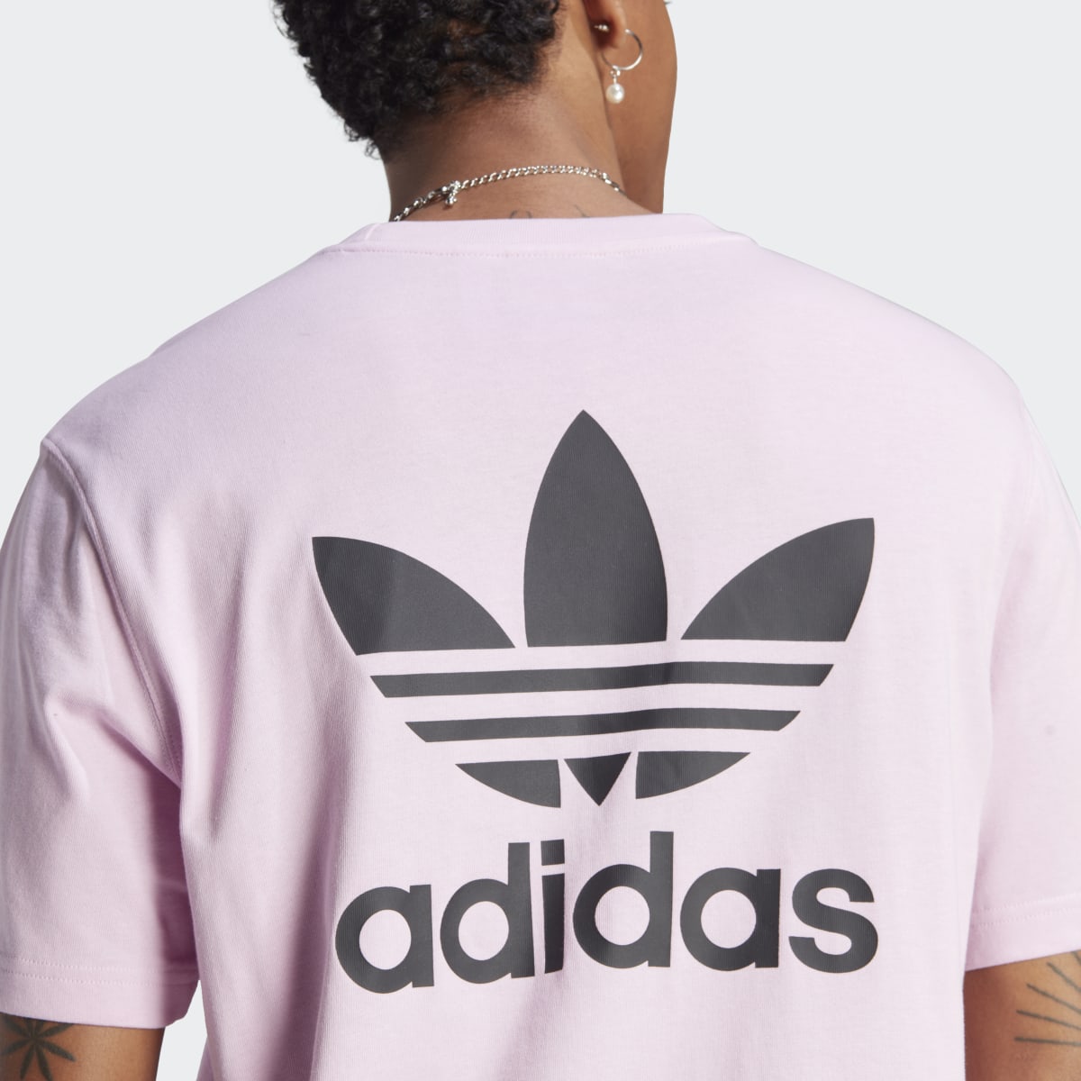 Adidas T-shirt boxy logo Trèfle avant et arrière Adicolor Classics. 7