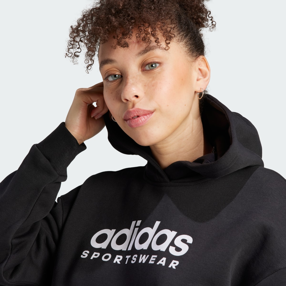 Adidas All SZN Fleece Graphic Hoodie. 6