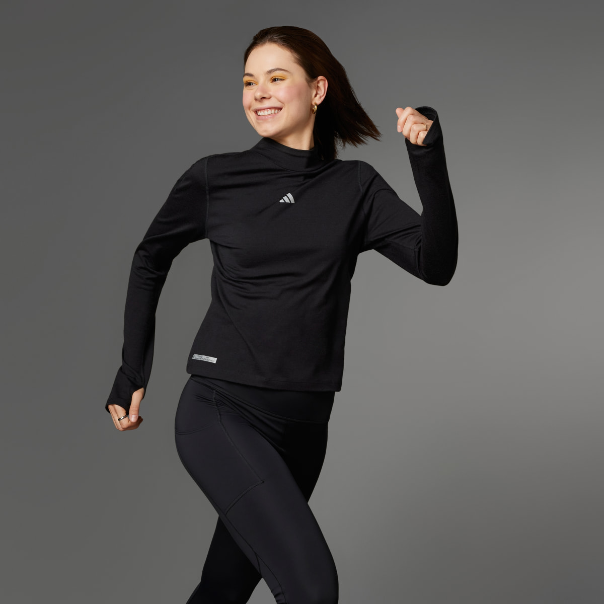Adidas Ultimate Running Conquer the Elements Merino Long Sleeve Long-sleeve Top. 10
