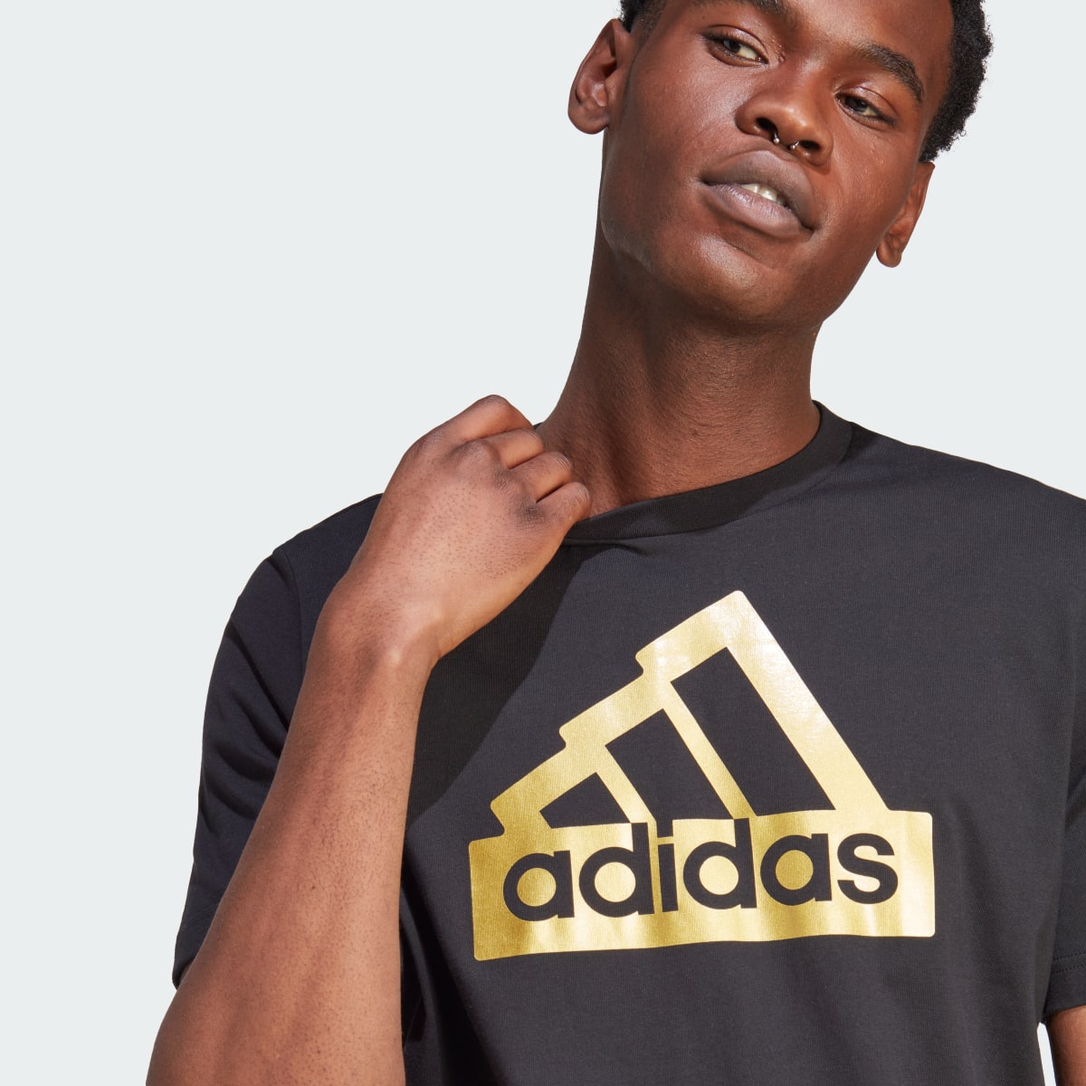 Adidas Sportswear Future Icons Metallic Tee. 6