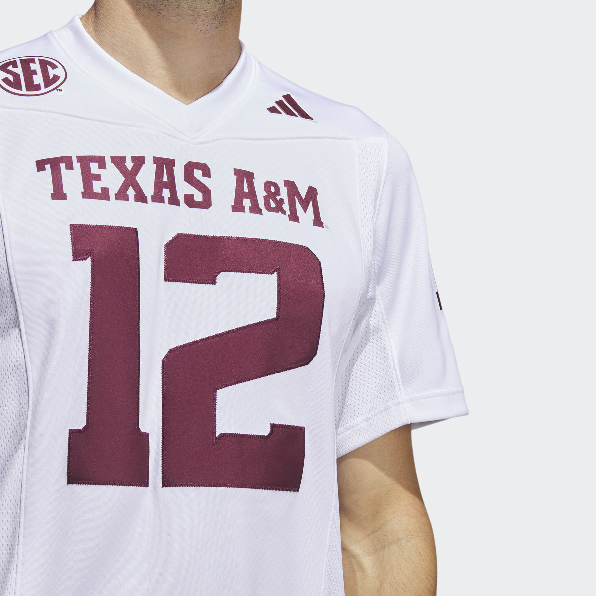 Adidas Texas A&M Football Off-Field Away Jersey. 6