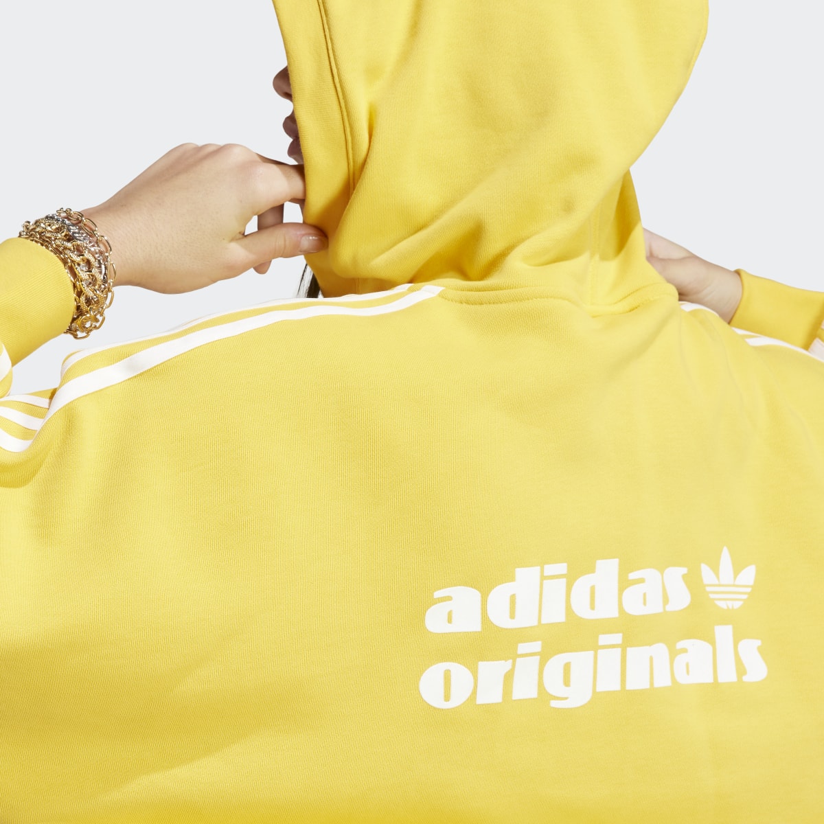 Adidas V-Neck Short Hoodie. 6