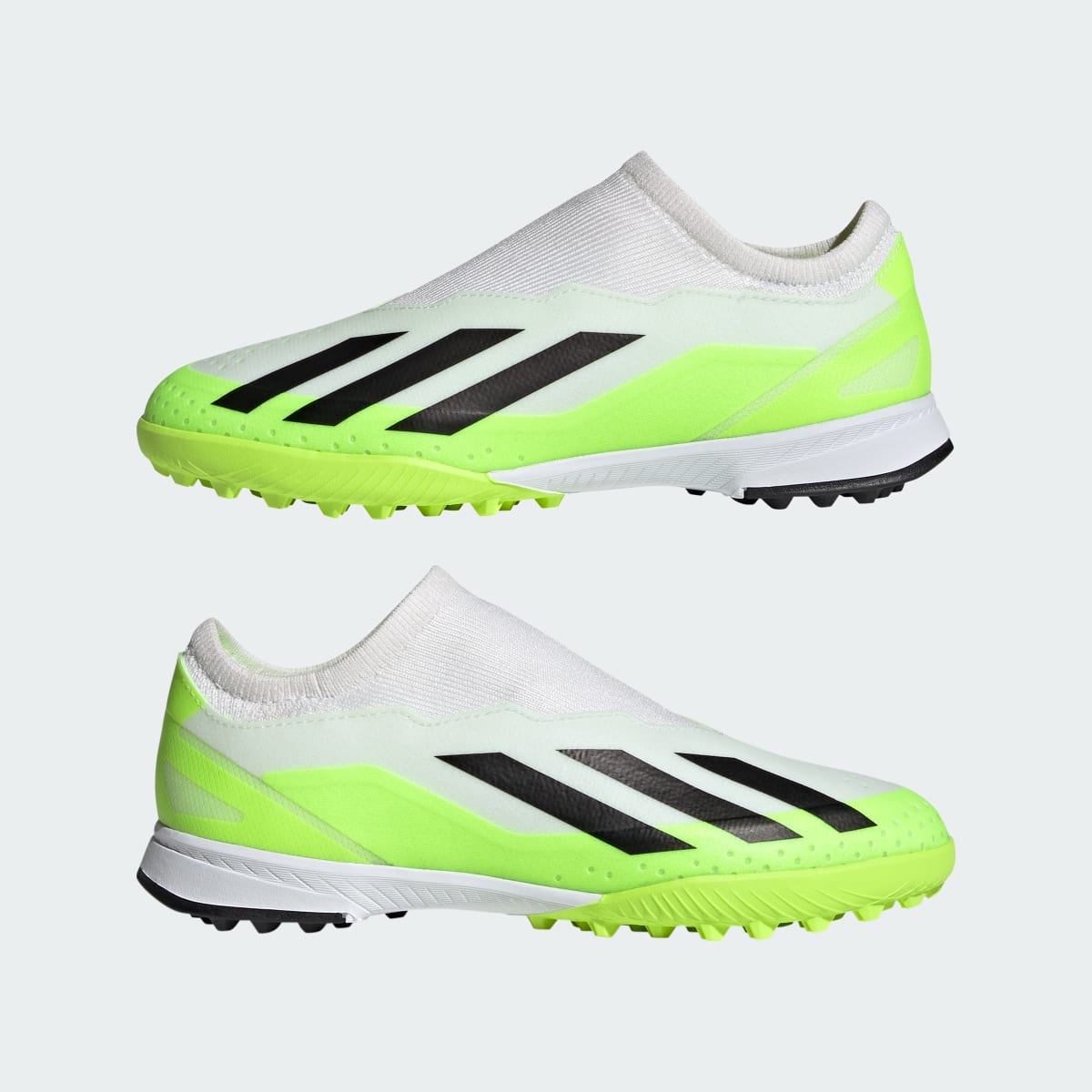 Adidas Zapatilla de fútbol X Crazyfast.3 Laceless moqueta. 8