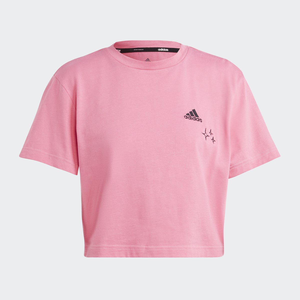 Adidas Scribble Embroidery Crop Tee. 6