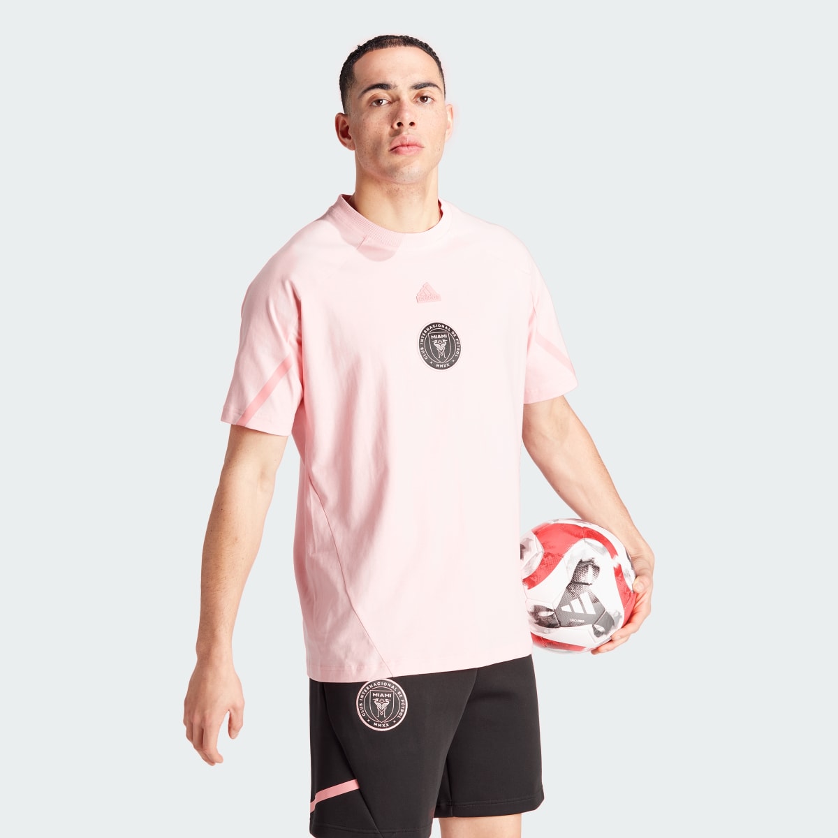 Adidas Inter Miami CF Designed for Gameday Travel T-Shirt. 4