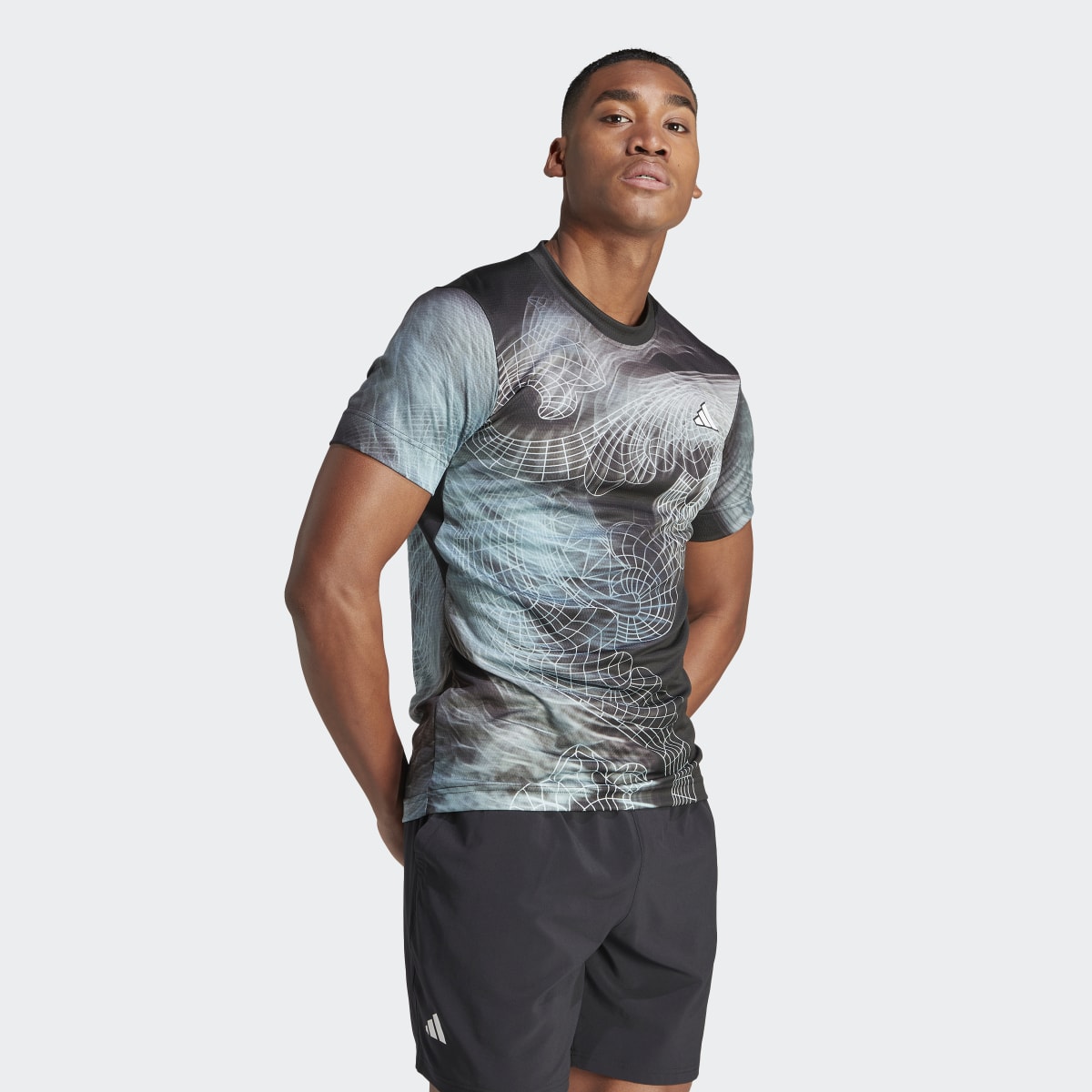 Adidas Camiseta Tennis Printed AEROREADY FreeLift Pro. 5