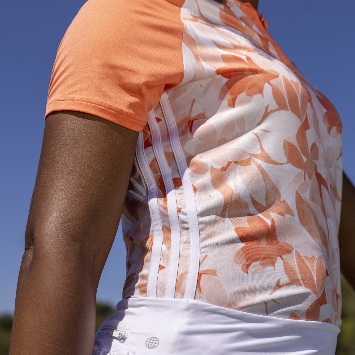 Adidas Women's Floral Golf Polo Shirt. 5