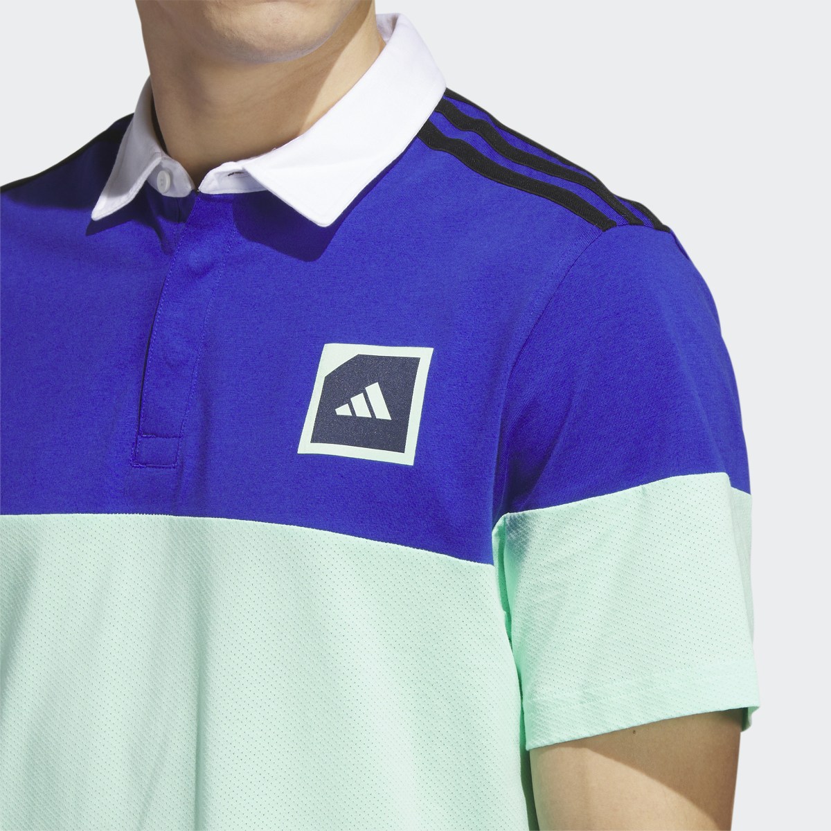 Adidas Adicross Block Golf Polo Shirt. 8