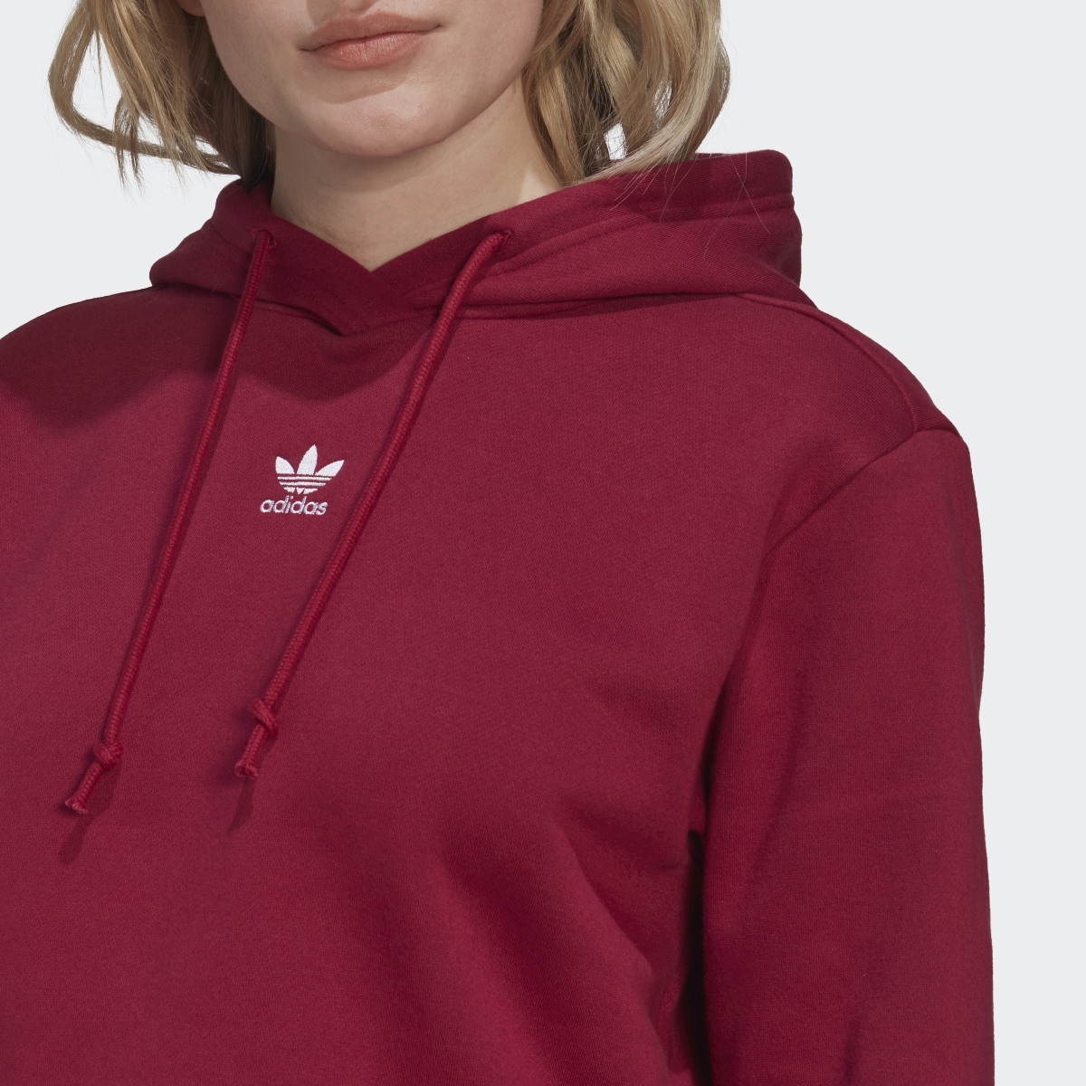 Adidas Camisola Curta com Capuz em Fleece Essentials Adicolor. 6