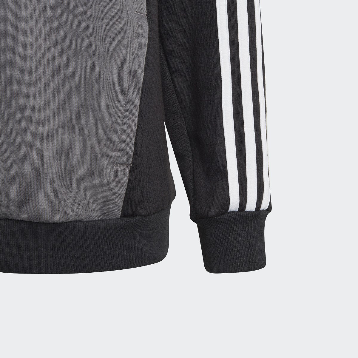 Adidas Camisola com Capuz em Fleece 3-Stripes Tiberio — Criança. 5