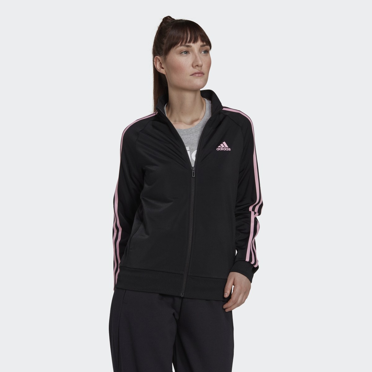 Adidas Giacca da allenamento Primegreen Essentials Warm-Up Slim 3-Stripes. 4
