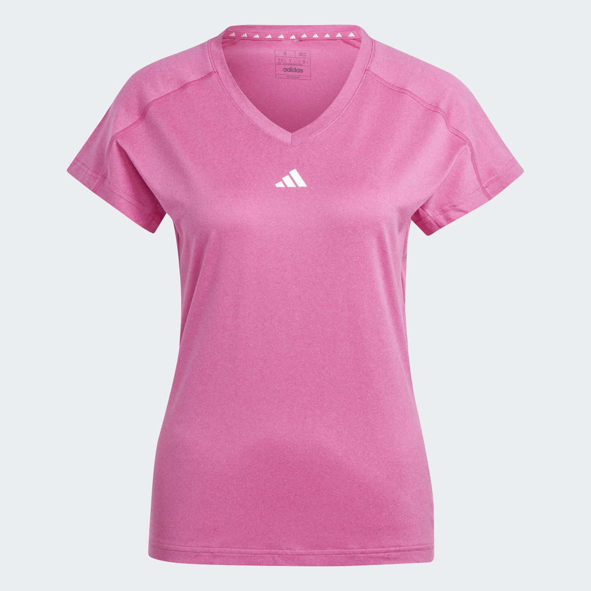 Adidas AEROREADY Train Essentials Minimal Branding V-Neck Tee. 5