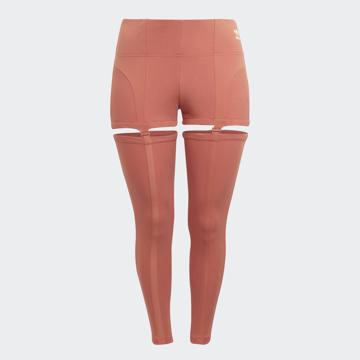 Adidas Leggings Always Original Rib Two-in-One (Curvy). 10