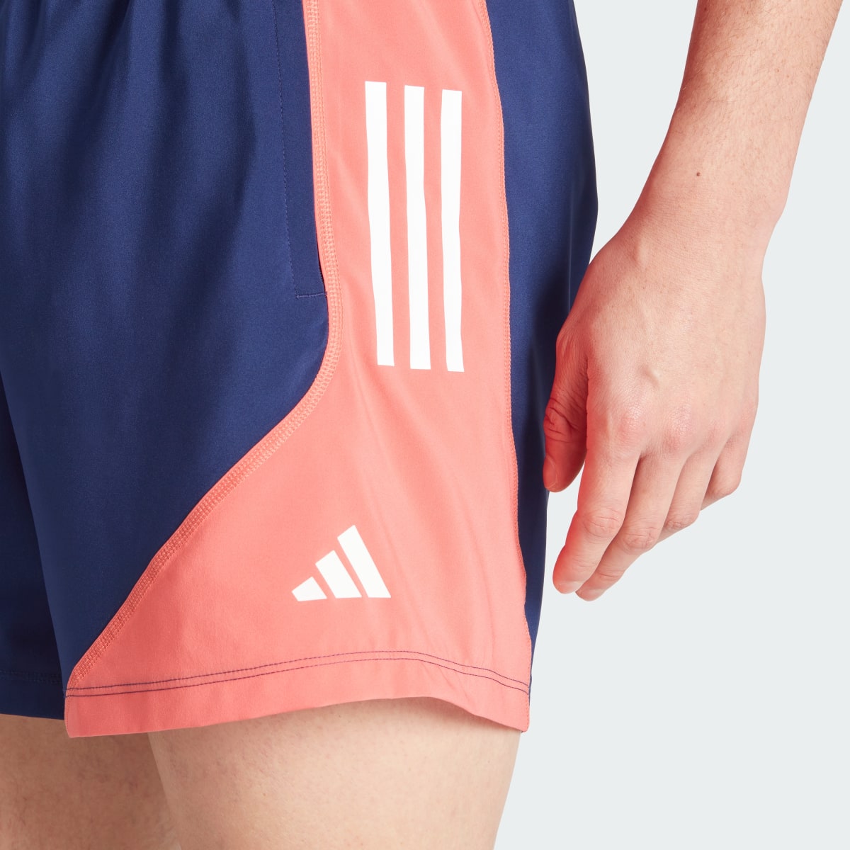 Adidas Own The Run Colorblock Shorts. 8