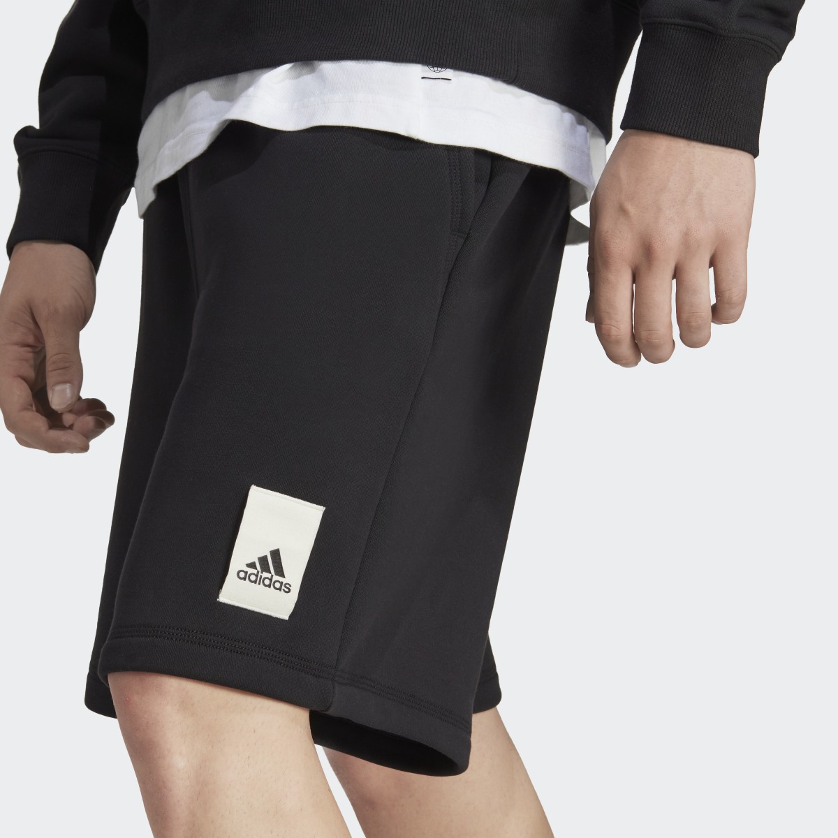 Adidas Lounge Fleece Shorts. 5
