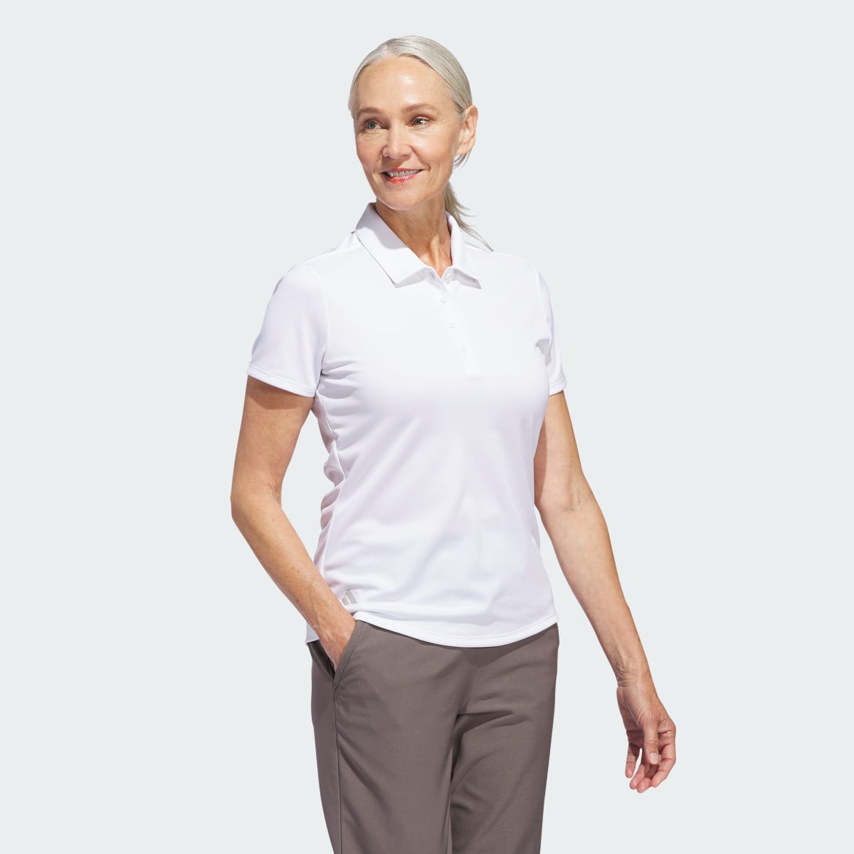 Adidas Polo Solid Performance – Mulher. 4