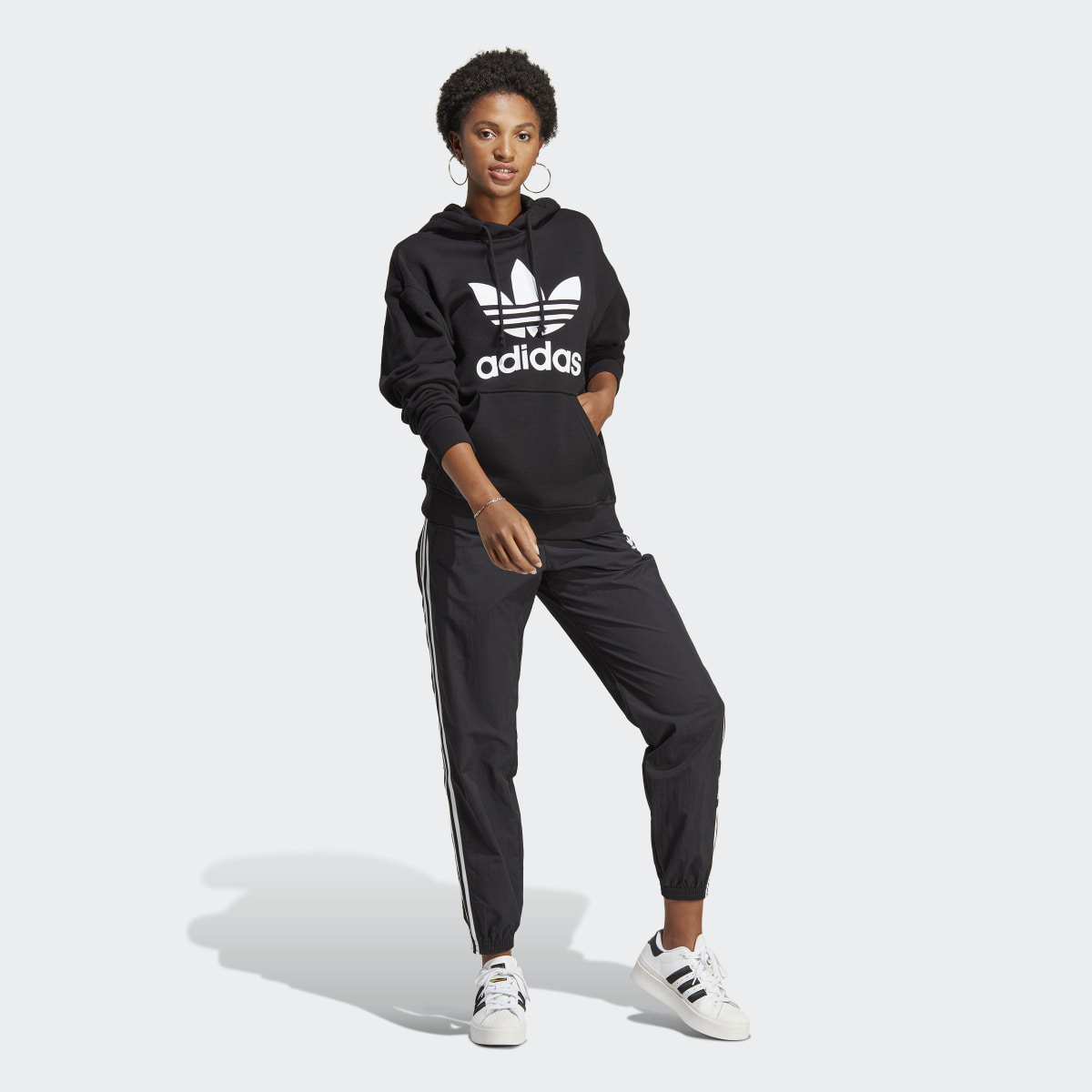 Adidas Sweat-shirt à capuche Trefoil. 4