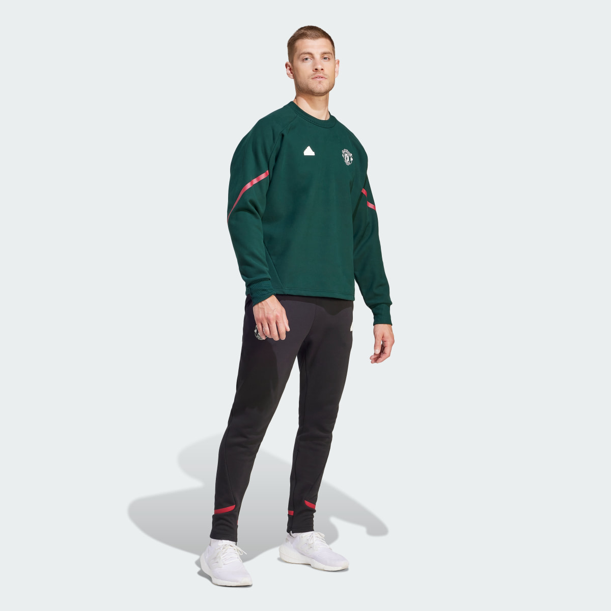 Adidas Manchester United Designed for Gameday Crew Sweatshirt. 4