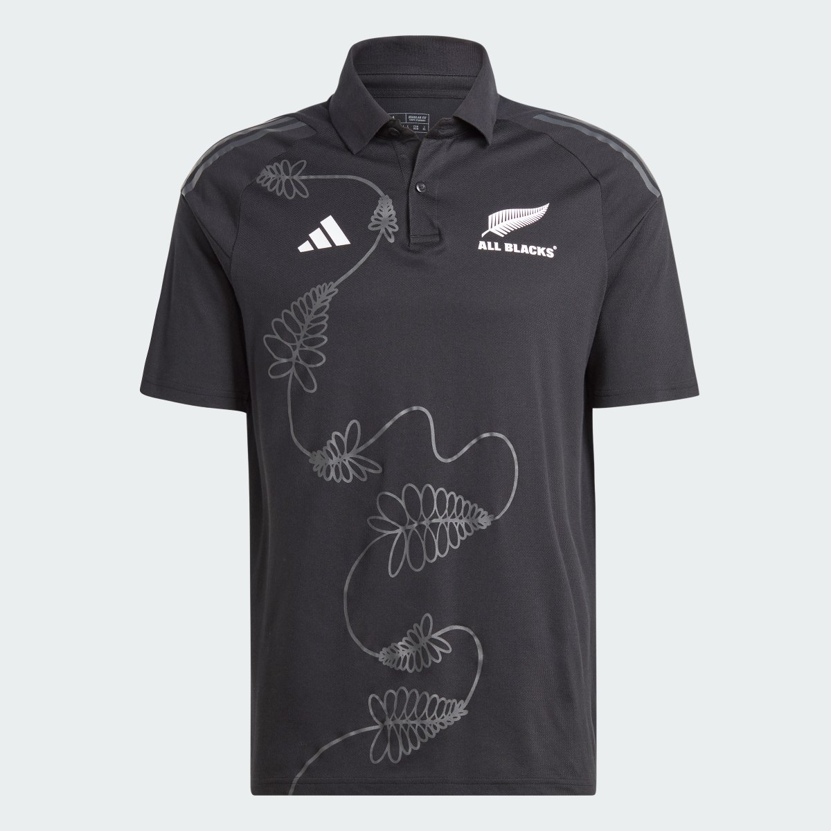 Adidas All Blacks Rugby Polo Shirt. 5