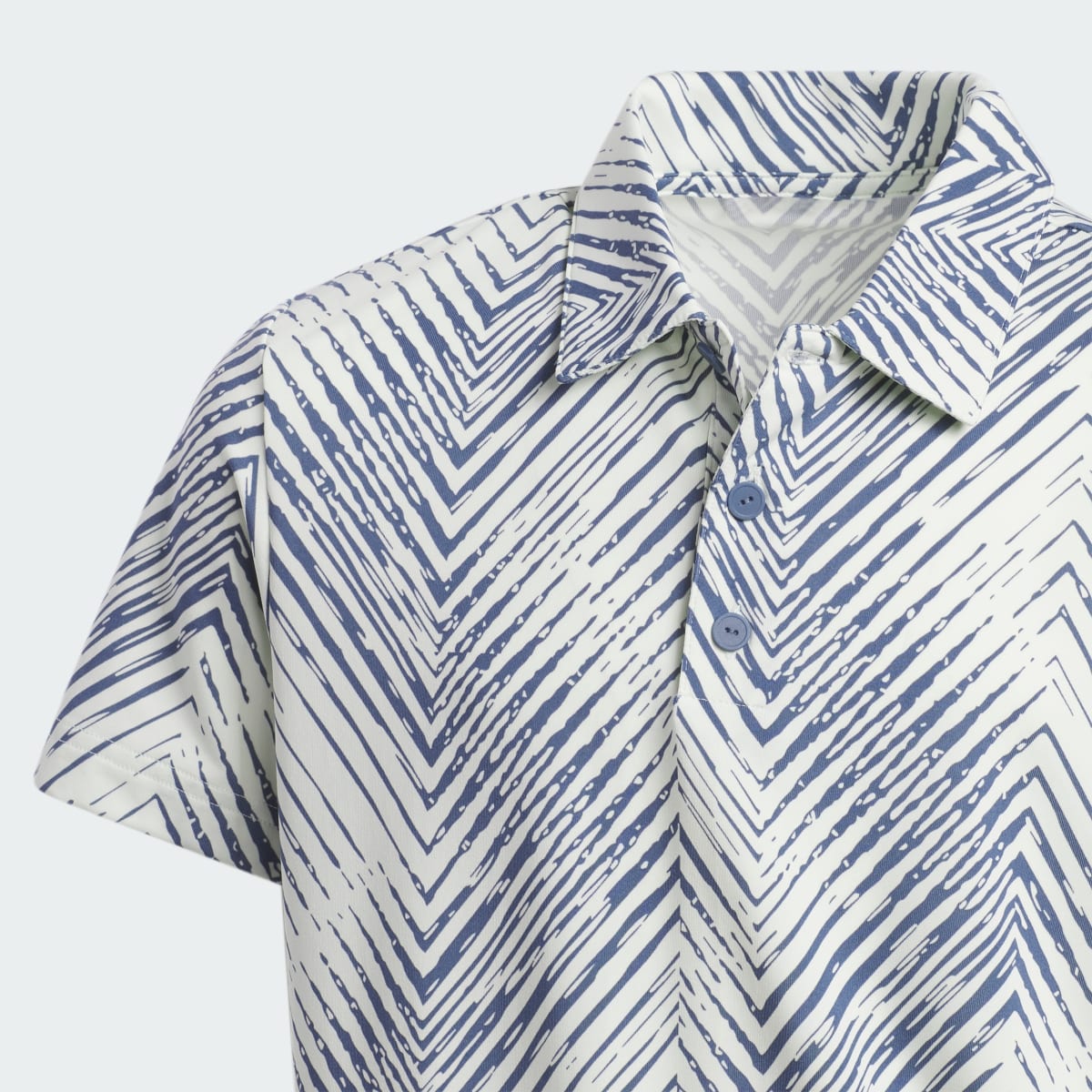 Adidas Herringbone Scripted Kids Poloshirt. 4