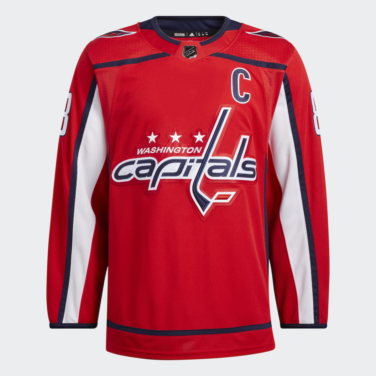 Adidas Capitals Ovechkin Home Authentic Jersey. 5