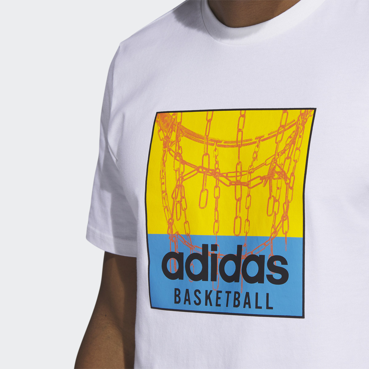 Adidas Playera Estampada Chain Net Basketball. 6