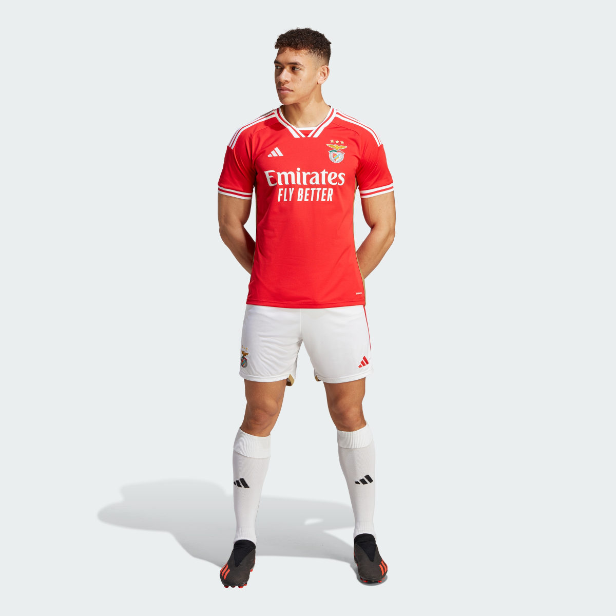 Adidas Benfica 23/24 Home Shorts. 5