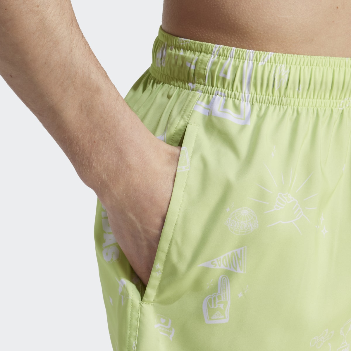 Adidas Brand Love CLX Short-Length Swim Shorts. 6