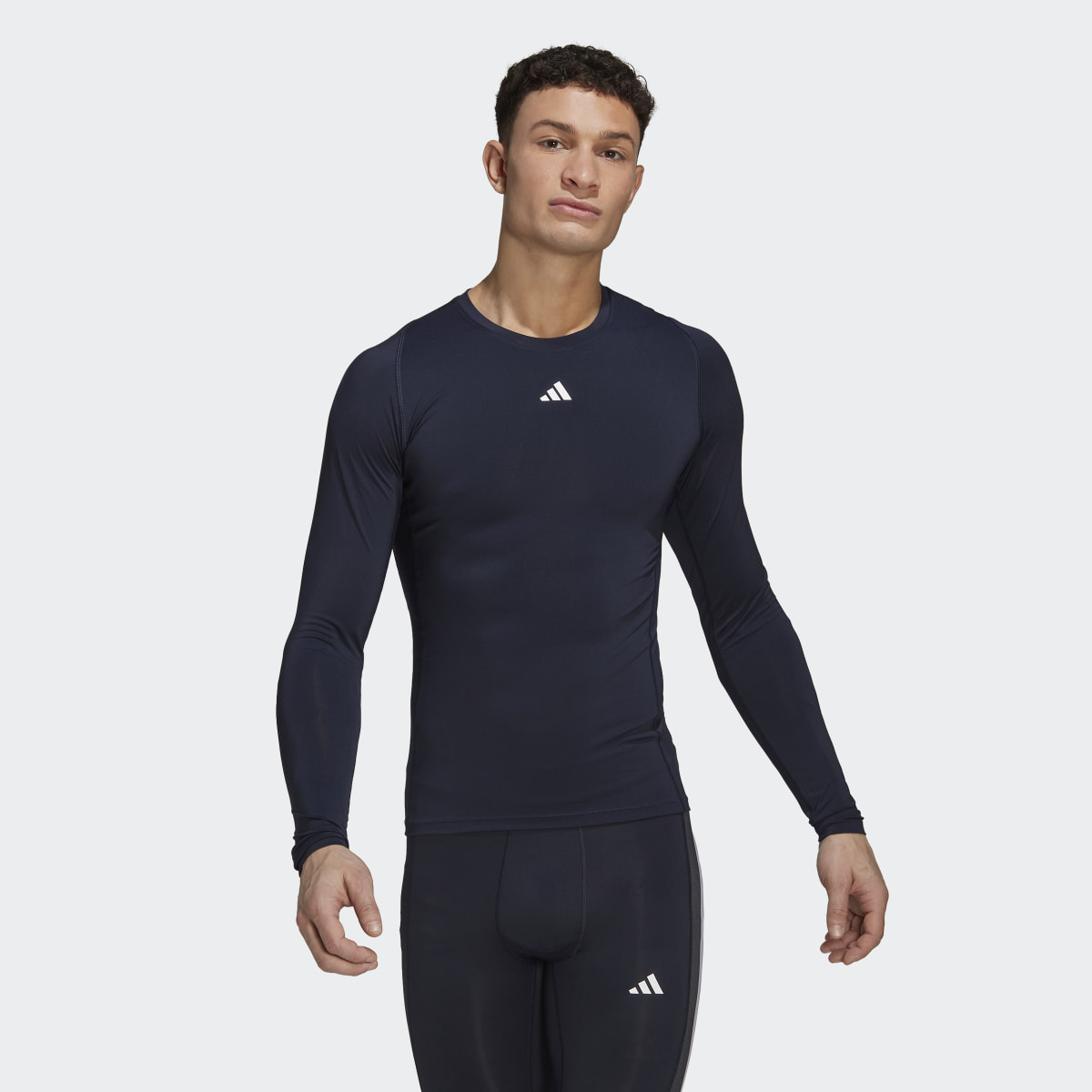 adidas men's training essentials tech long sleeve tee