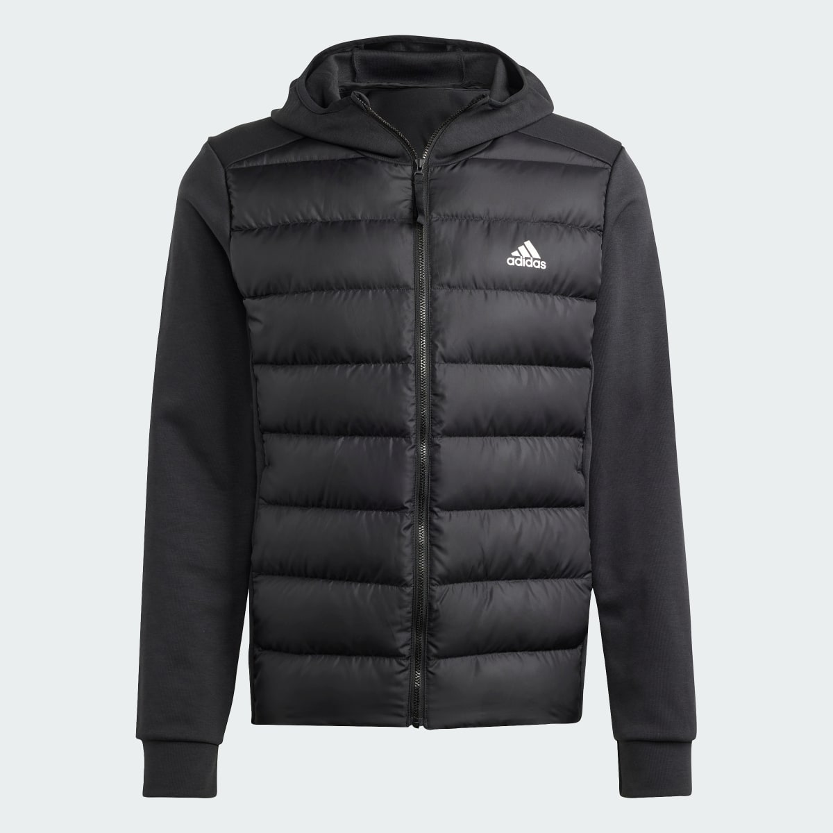 Adidas Essentials Hybrid Down Hooded Jacket. 5