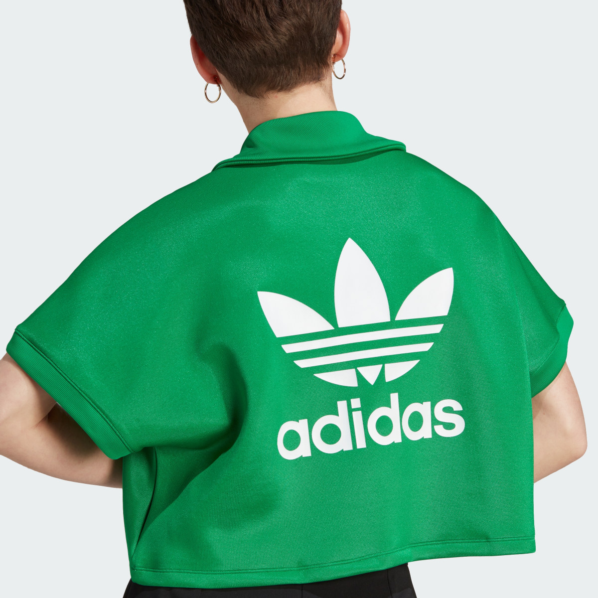 Adidas Adicolor Classics Oversized Crop Polo Tee. 7