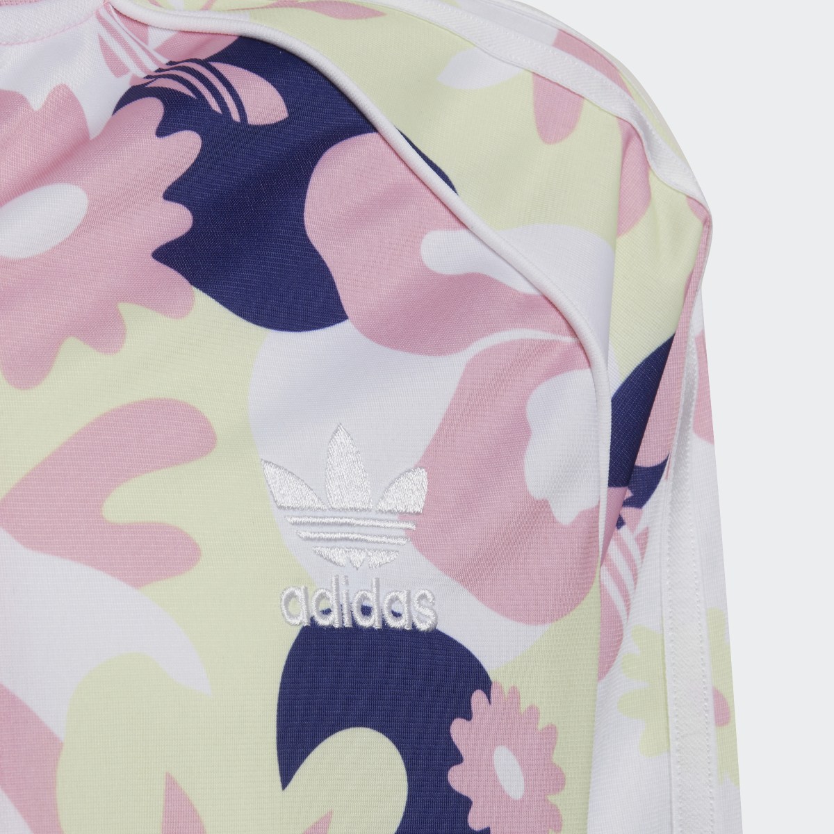 Adidas Allover Flower Print SST Track Jacket. 5