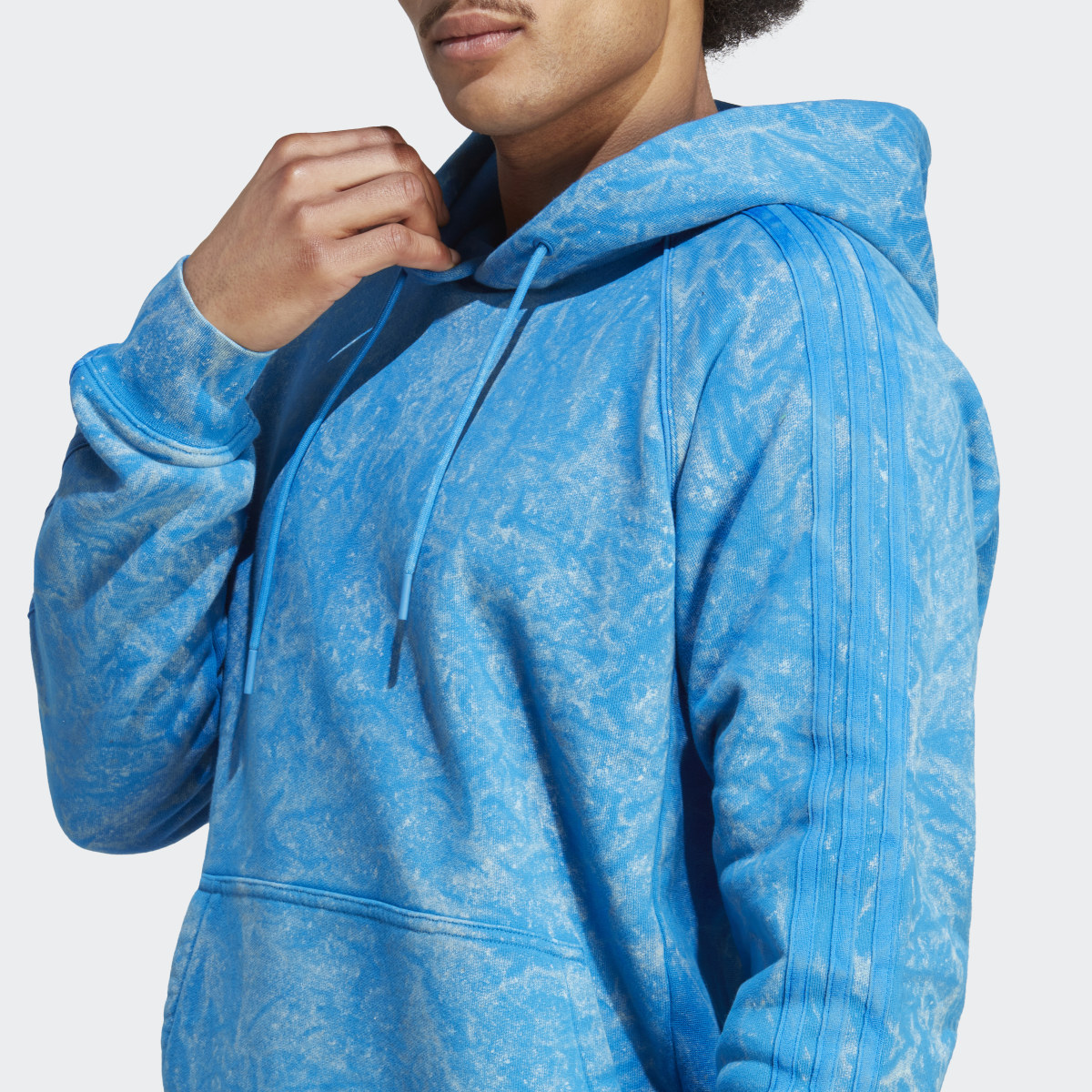 Adidas Camisola com Capuz Desgastada Blue Version. 6