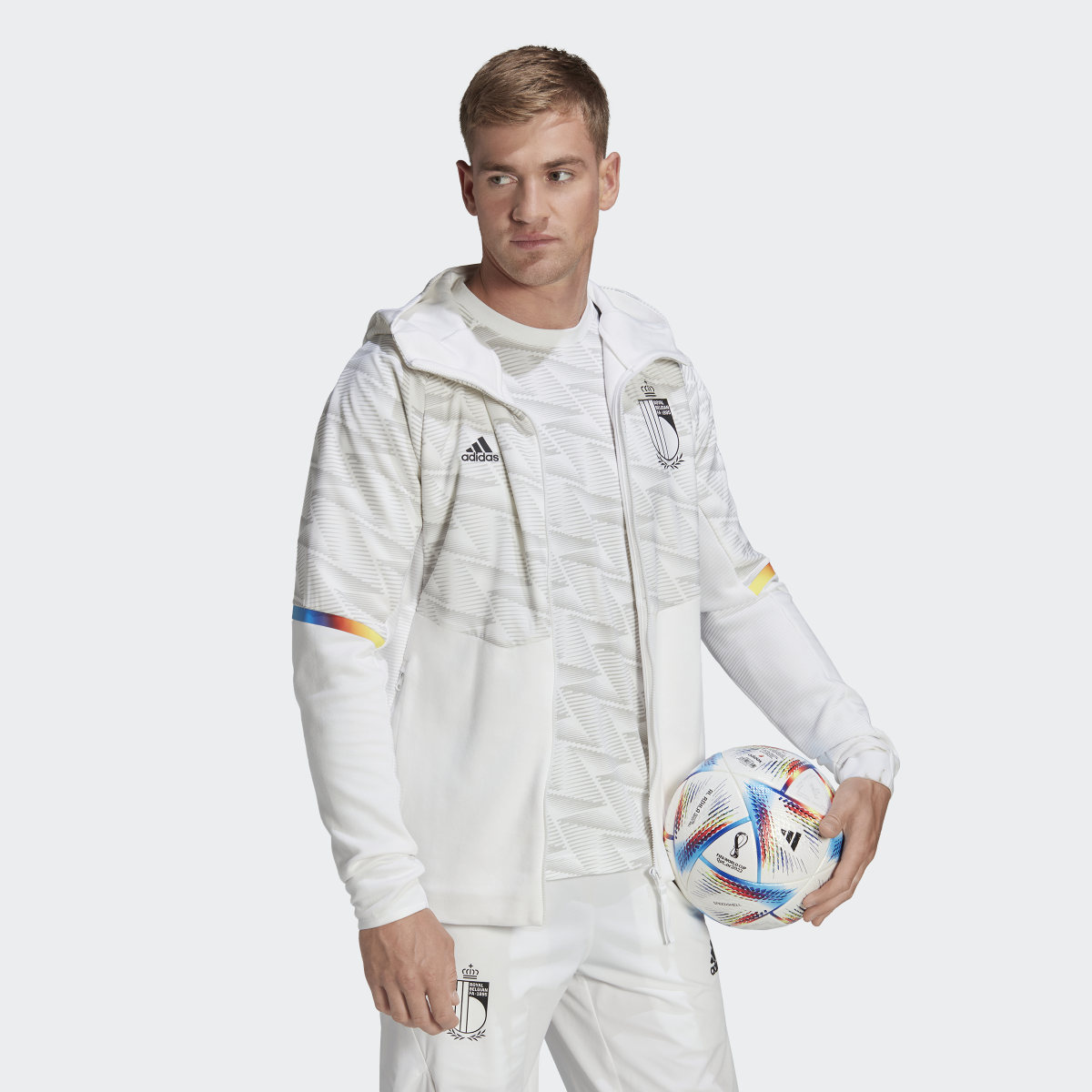 Adidas Belgien Game Day Travel Kapuzenjacke. 4