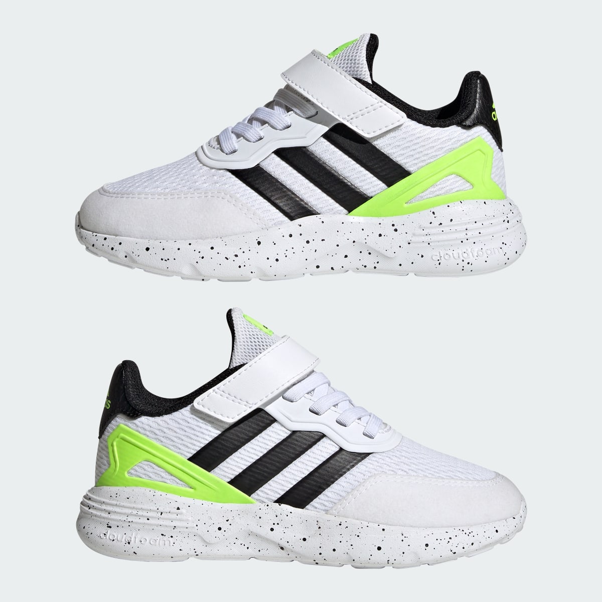 Adidas Chaussure à lacets élastiques et scratch Nebzed. 8