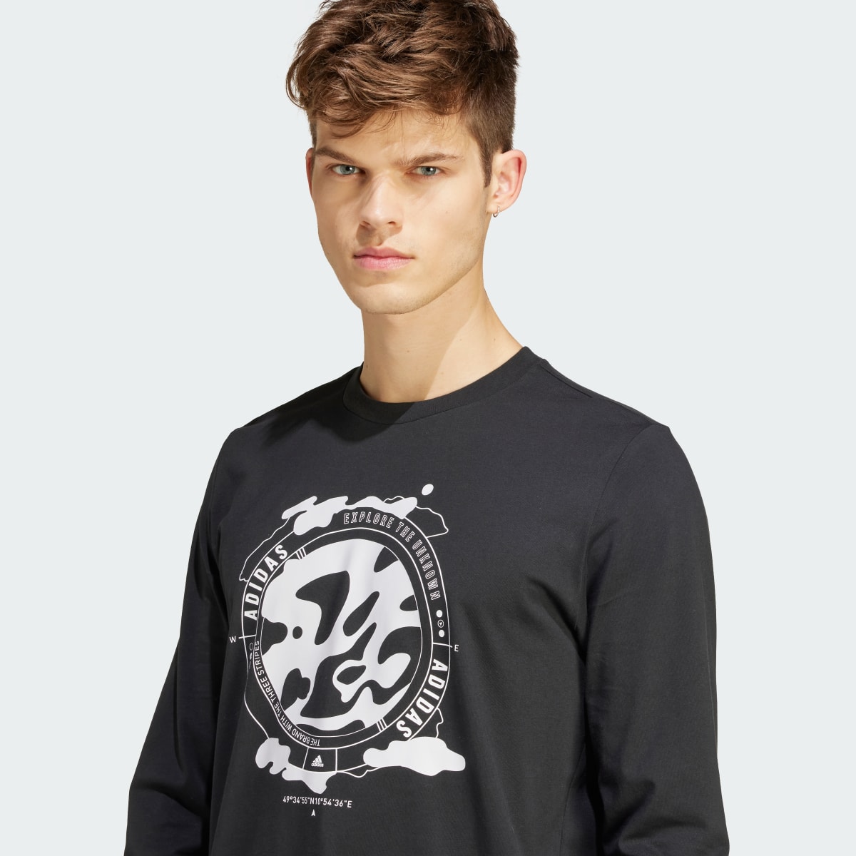 Adidas City Escape Town Camo Long Sleeve Graphic Tee. 6