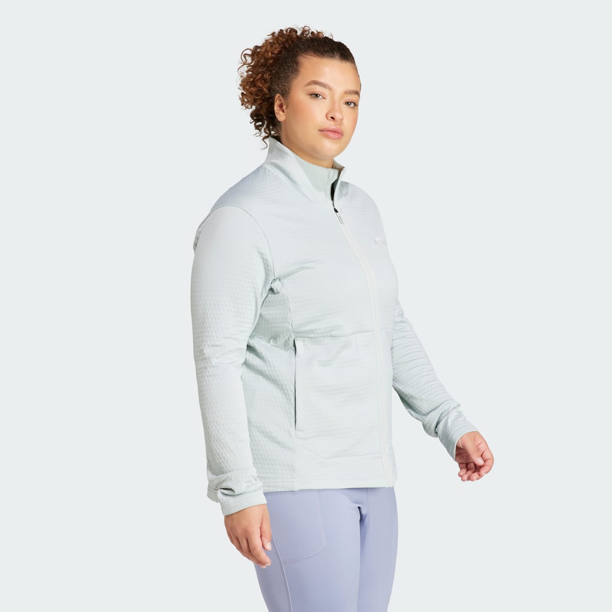Adidas Terrex Multi Light Fleece Full-Zip Jacket (Plus Size). 4