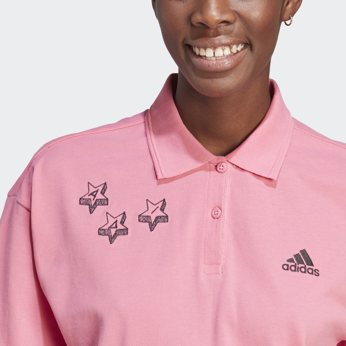 Adidas Scribble Embroidery Polo Shirt. 6